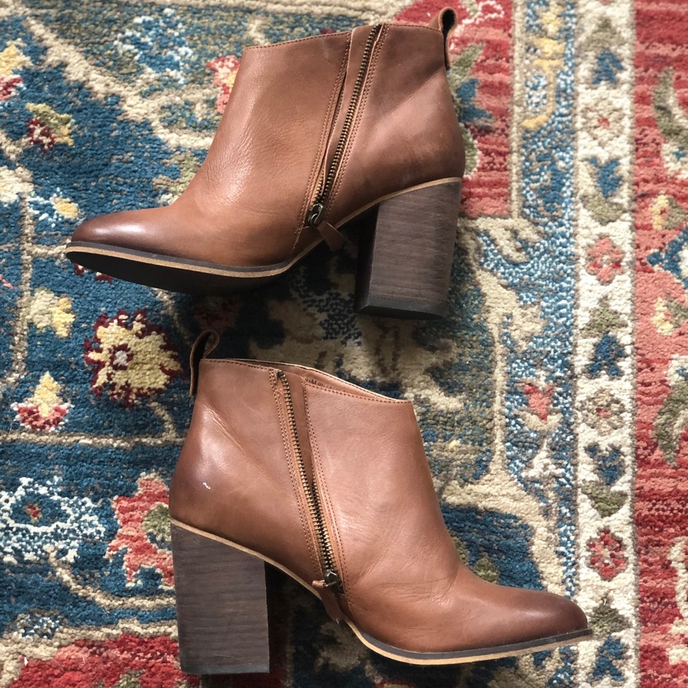 BP Lance Leather Block Bootie